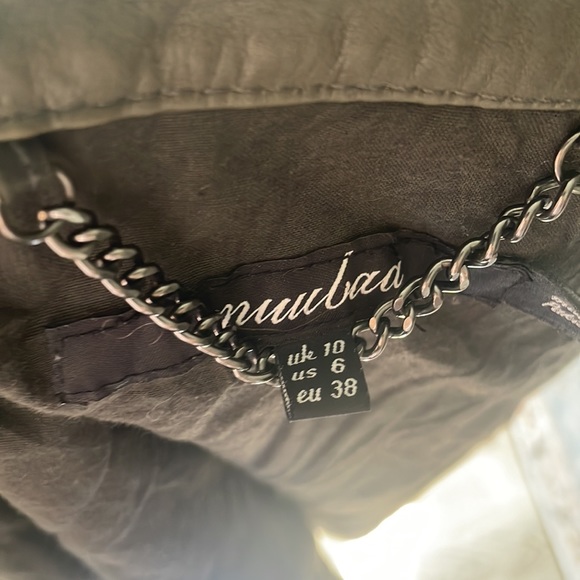 Muubaa Leather Ranch Shirt in Anthracite - Picture 14 of 14